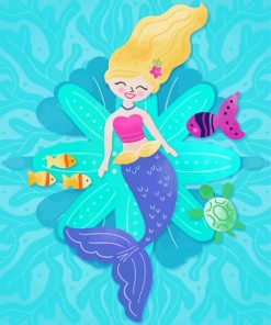 Blonde Mermaid Diamond Painting