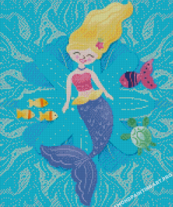 Blonde Mermaid Diamond Painting