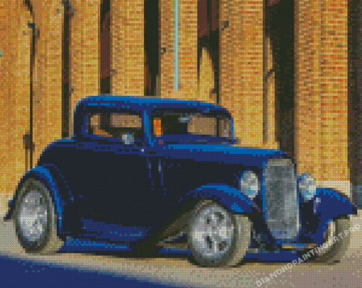 Blue 1932 Ford Coupe Diamond Painting