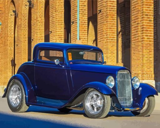 Blue 1932 Ford Coupe Diamond Painting