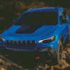 Blue Jeep Cherokee Diamond Paintings