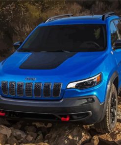 Blue Jeep Cherokee Diamond Paintings