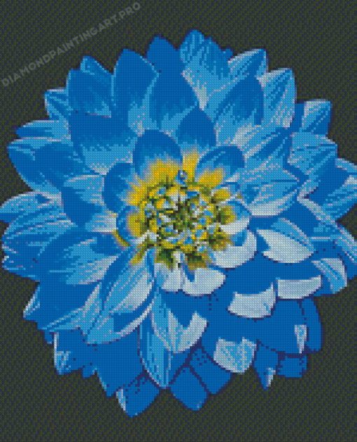 Blue Dahlia Diamond Paintings