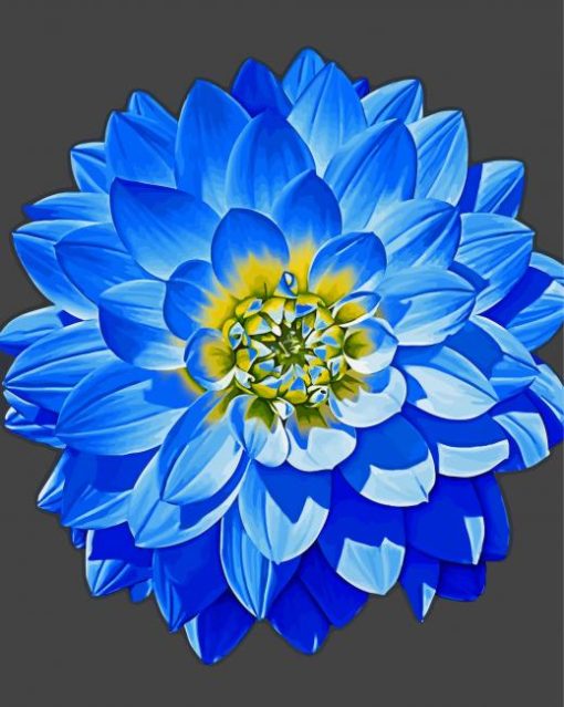 Blue Dahlia Diamond Paintings