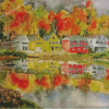 Boston In Autumn Art Diamond Painting