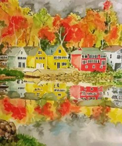 Boston In Autumn Art Diamond Painting