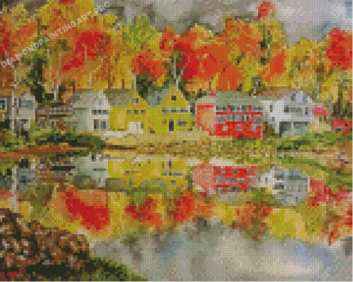 Boston In Autumn Art Diamond Painting