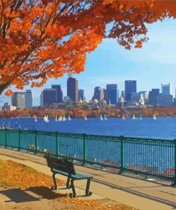 Boston In Autumn Diamond Painting