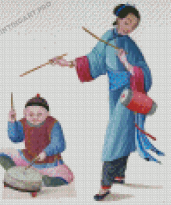 Chinese Musicians Diamond Paintings