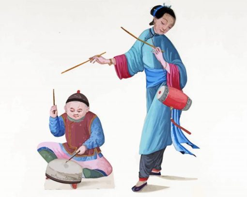 Chinese Musicians Diamond Paintings