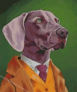 Classy Weimaraner Dog Diamond Paintings