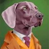 Classy Weimaraner Dog Diamond Paintings