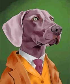 Classy Weimaraner Dog Diamond Paintings