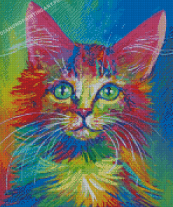 Colourful Cat Diamond Painting