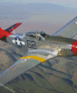 Cool P51 Mustang Diamond Painting