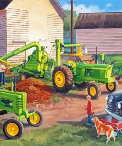 The John Deere Trekker Diamond Paintings