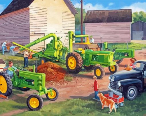 The John Deere Trekker Diamond Paintings