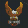 Eagle Motor Cycles Harley Davidson Logo Diamond Paintings