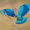 Flying Indian Roller Diamond Paintings