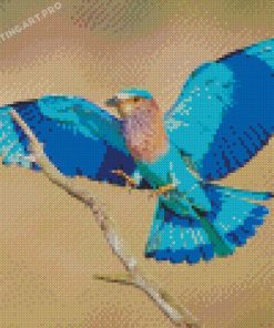 Flying Indian Roller Diamond Paintings