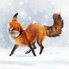 Fox In Snow Winter Art Diamond Paintings