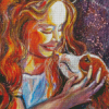 Happy Girl And Dog Diamond Painting