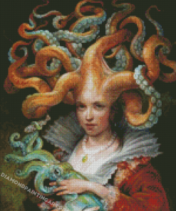 Human Octopus Lady Diamond Paintings