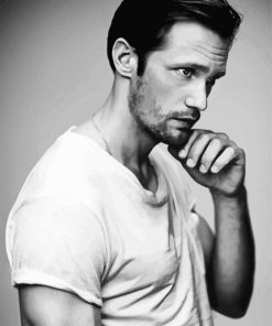 Monochrome Alexander Skarsgard Diamond Paintings