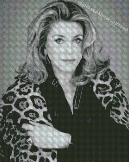 Monochrome Catherine Deneuve Diamond Paintings