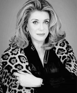 Monochrome Catherine Deneuve Diamond Paintings