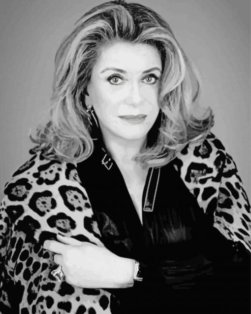 Monochrome Catherine Deneuve Diamond Paintings