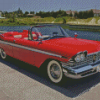 Red Old Convertible Diamond Painting