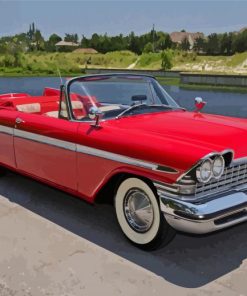 Red Old Convertible Diamond Painting