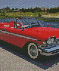 Red Old Convertible Diamond Painting