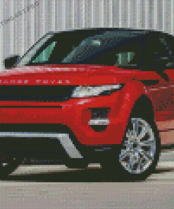 Red Range Rover Diamond Paintings