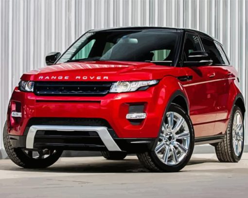 Red Range Rover Diamond Paintings