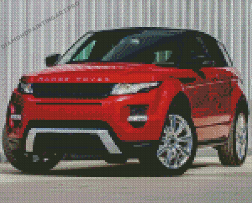 Red Range Rover Diamond Paintings