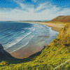 Rhossili Wales Diamond Painting