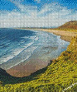 Rhossili Wales Diamond Painting