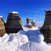 Snowy Drumheller Landscape Diamond Paintings