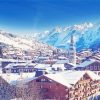 Snowy Town La Clusaz Diamond Painting