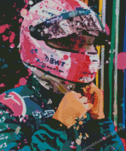 The Racer Sebastian Vettel Diamond Painting