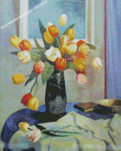 Tulips By George Telfer Bear Diamond Paintings