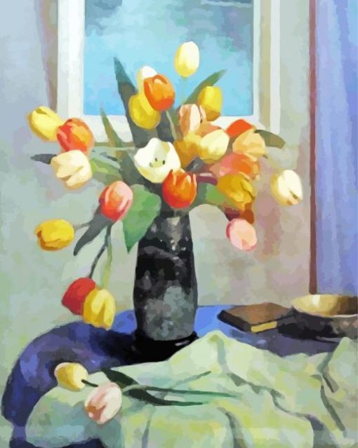 Tulips By George Telfer Bear Diamond Paintings