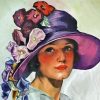 Vintage Floral Hat Diamond Painting