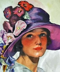 Vintage Floral Hat Diamond Painting