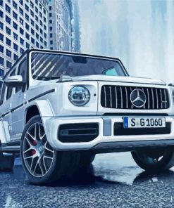 White G Wagon Diamond Painting