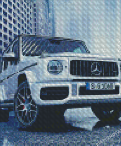 White G Wagon Diamond Painting