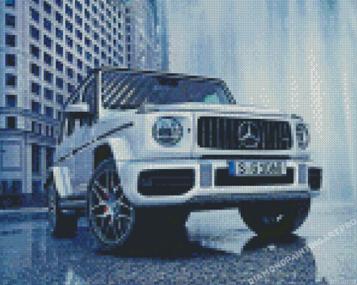 White G Wagon Diamond Painting