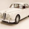 White Classic Car Jaguar Diamond Paintings